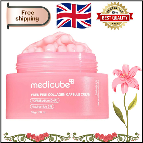 Pink collagen capsule - collagen, cream