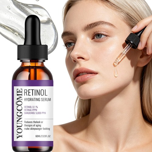 Anti wrinkle retinol face lift - face,